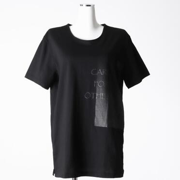 コットン天竺 Tシャツ　BLACK×BLACK No.1