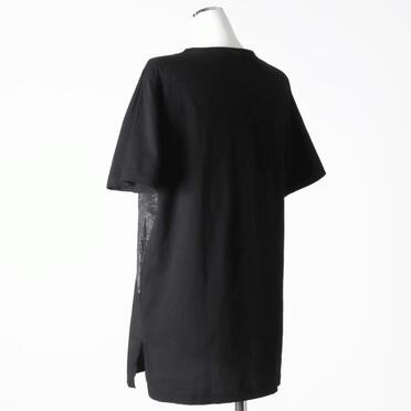 コットン天竺 Tシャツ　BLACK×BLACK No.4
