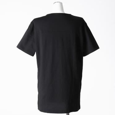 コットン天竺 Tシャツ　BLACK×BLACK No.5