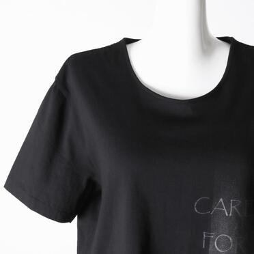 コットン天竺 Tシャツ　BLACK×BLACK No.7