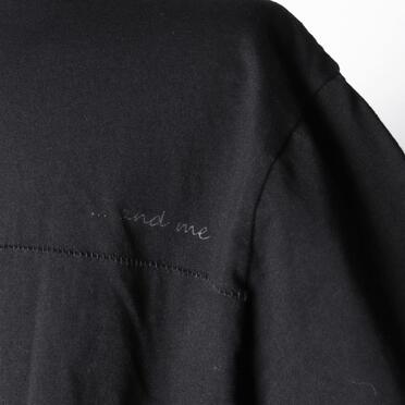 コットン天竺 Tシャツ　BLACK×BLACK No.12