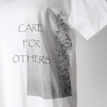 コットン天竺 Tシャツ　WHITE×BLACK No.10