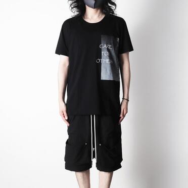 コットン天竺 Tシャツ　BLACK×WHITE No.13