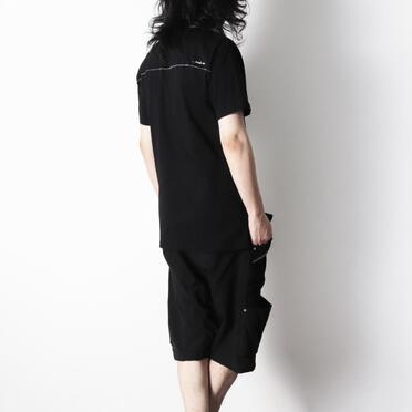 コットン天竺 Tシャツ　BLACK×WHITE No.18