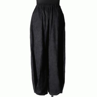 P-403 Wide Easy Pants with Hem Button　BLACK No.5