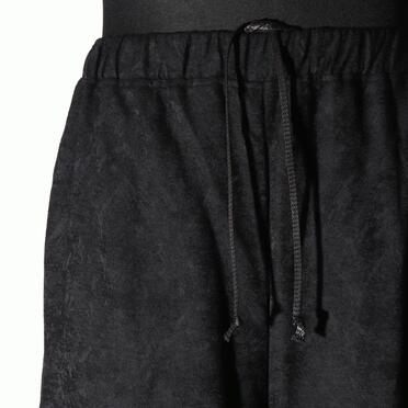 P-403 Wide Easy Pants with Hem Button　BLACK No.7