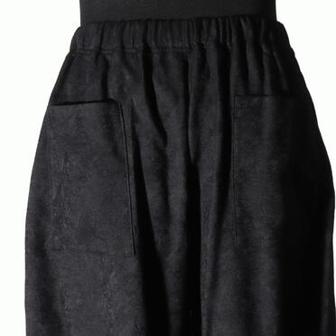 P-403 Wide Easy Pants with Hem Button　BLACK No.9