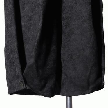 P-403 Wide Easy Pants with Hem Button　BLACK No.11