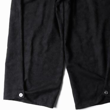 P-403 Wide Easy Pants with Hem Button　BLACK No.13