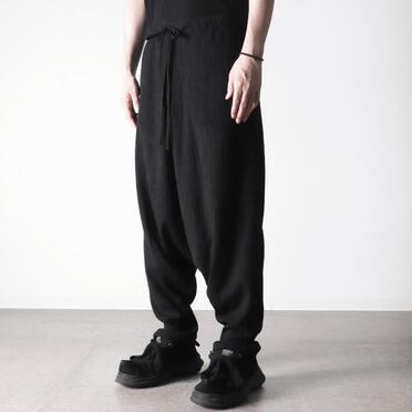 TC楊柳 サルエルパンツ　BLACK No.16