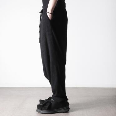 TC楊柳 サルエルパンツ　BLACK No.17
