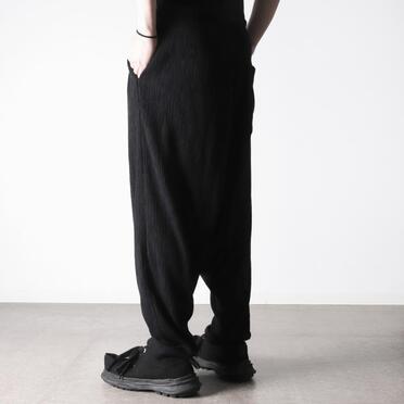 TC楊柳 サルエルパンツ　BLACK No.18