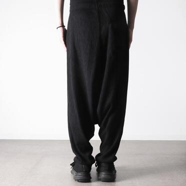TC楊柳 サルエルパンツ　BLACK No.19