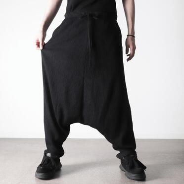 TC楊柳 サルエルパンツ　BLACK No.22