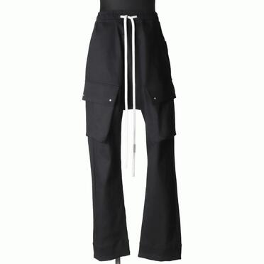 Stretch Cargo Flared Pants　BLACK No.1
