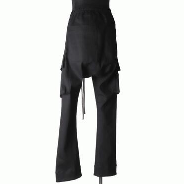 Stretch Cargo Flared Pants　BLACK No.4