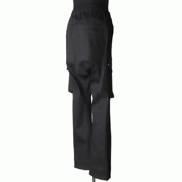 Stretch Cargo Flared Pants　BLACK No.6