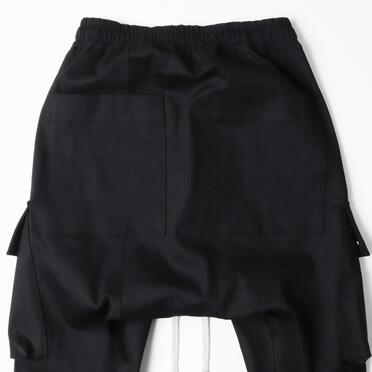 Stretch Cargo Flared Pants　BLACK No.10