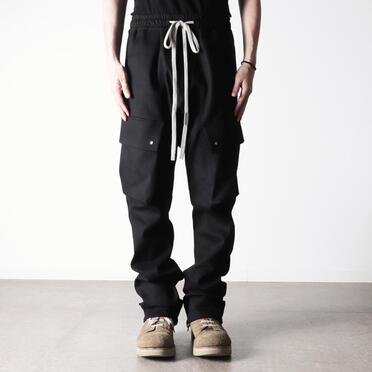 Stretch Cargo Flared Pants　BLACK No.13
