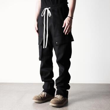 Stretch Cargo Flared Pants　BLACK No.14