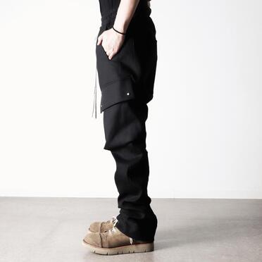 Stretch Cargo Flared Pants　BLACK No.15