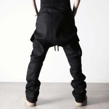 Stretch Cargo Flared Pants　BLACK No.18