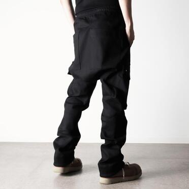 Stretch Cargo Flared Pants　BLACK No.19