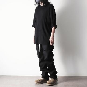 Stretch Cargo Flared Pants　BLACK No.22