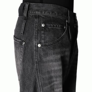 TWIST FLARE 3D DENIM PANTS　FADE BLACK No.8