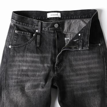 TWIST FLARE 3D DENIM PANTS　FADE BLACK No.12