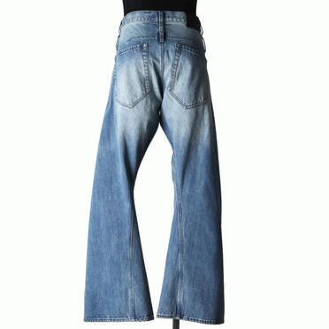 TWIST FLARE 3D DENIM PANTS　INDIGO No.5