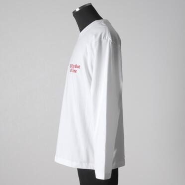EMBROIDERY L/S T-SHIRT　WHITE No.3