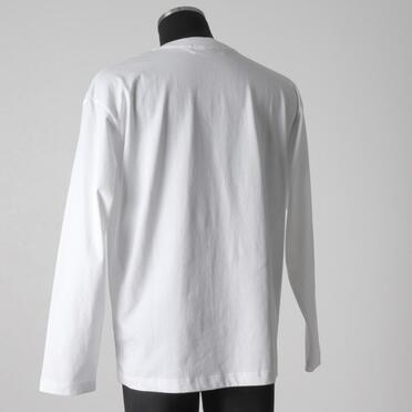 EMBROIDERY L/S T-SHIRT　WHITE No.4