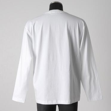 EMBROIDERY L/S T-SHIRT　WHITE No.5