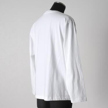 EMBROIDERY L/S T-SHIRT　WHITE No.6