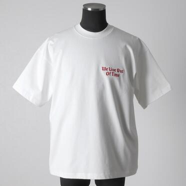 EMBROIDERY T-SHIRT　WHITE No.1