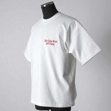 EMBROIDERY T-SHIRT　WHITE No.2