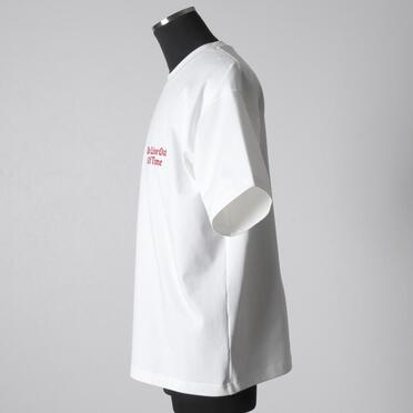 EMBROIDERY T-SHIRT　WHITE No.3