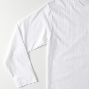 EMBROIDERY L/S T-SHIRT　WHITE No.8
