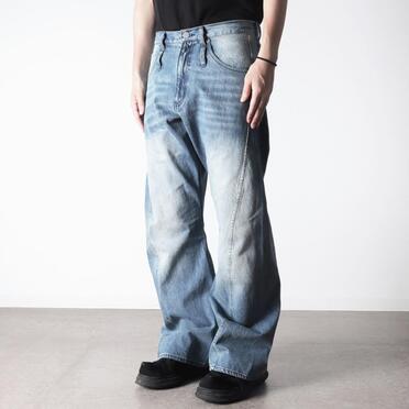 TWIST FLARE 3D DENIM PANTS　INDIGO No.14