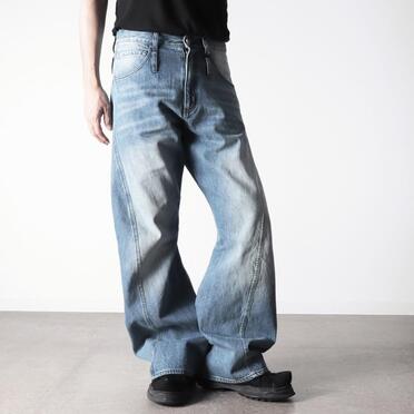 TWIST FLARE 3D DENIM PANTS　INDIGO No.20