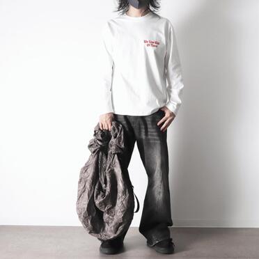 DISTORTED WAVE SHOULDER BAG　GRAY No.8