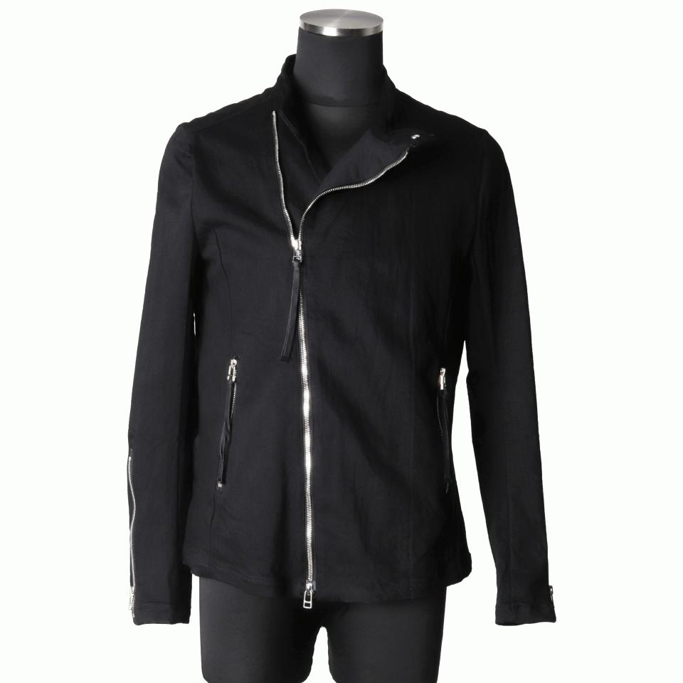 ストレッチデニム ブルゾン　BLACK