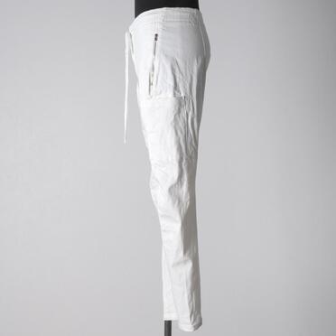 ストレッチデニム ソフトサルエルパンツ　WHITE No.3