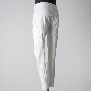 ストレッチデニム ソフトサルエルパンツ　WHITE No.4