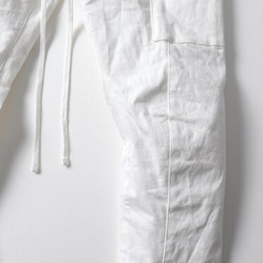 ストレッチデニム ソフトサルエルパンツ　WHITE No.9