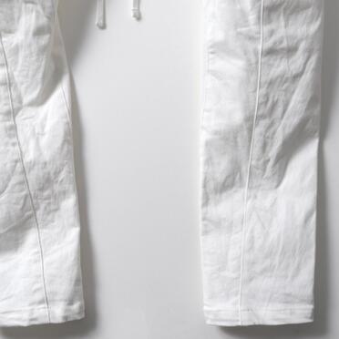 ストレッチデニム ソフトサルエルパンツ　WHITE No.10