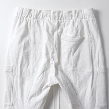 ストレッチデニム ソフトサルエルパンツ　WHITE No.11