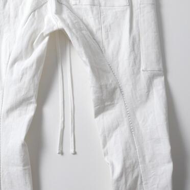 ストレッチデニム ソフトサルエルパンツ　WHITE No.12