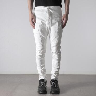 ストレッチデニム ソフトサルエルパンツ　WHITE No.15